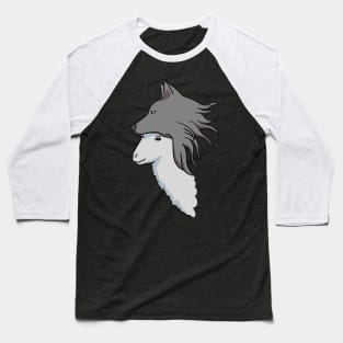 Sheep in Wolf Skin - Cute Sheep Drawing That's Rather Funny Baseball T-Shirt